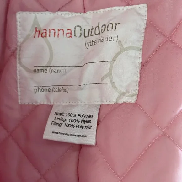 Hanna Andersson Floral Hooded Snowsuit Winter Toddler Girls 80 18 24M 2T Pink - Picture 10 of 14